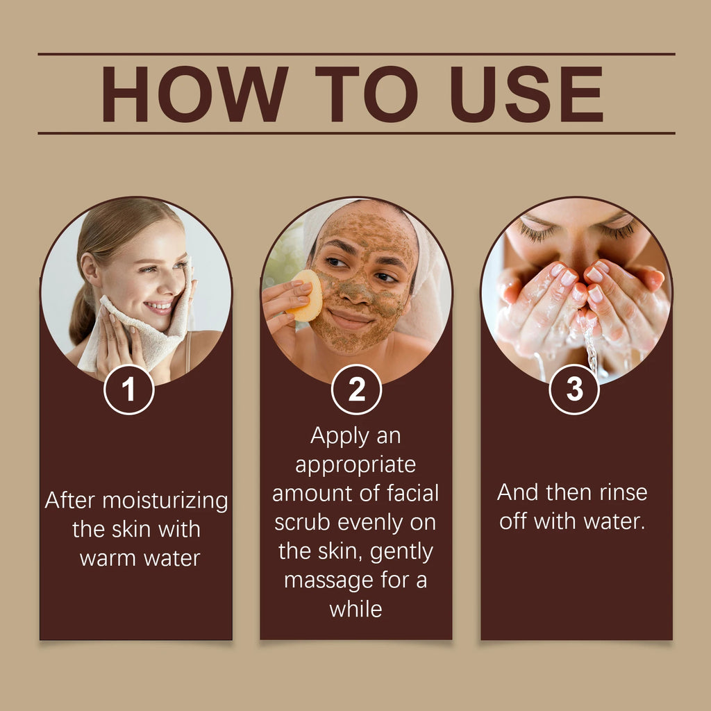 Jaysuing Honey Brown Sugar Face Scrub – Exfoliate & Shrink Pores Facial Exfoliating Scrub Zpaxo