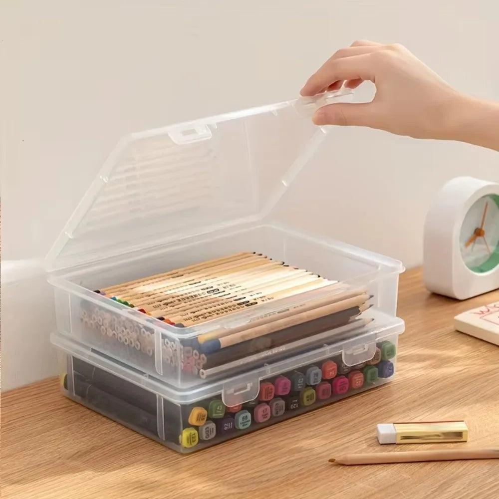 Translucent Large Capacity Pencil Case – School Pen Organizer Pencil Case Organizer Zpaxo LARGE 3pcs