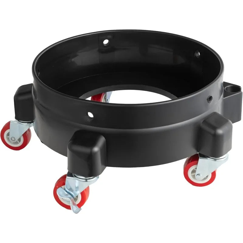 Rolling Bucket Dolly – 360° Swivel Casters & Locking Wheels