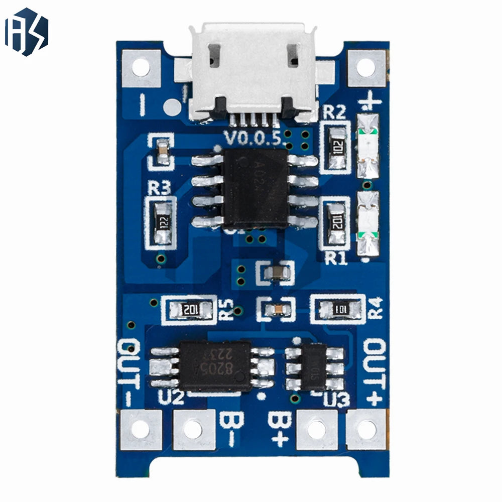 TP4056 Micro USB 5V 1A Lithium Battery Charger Modules Overcharge Zpaxo
