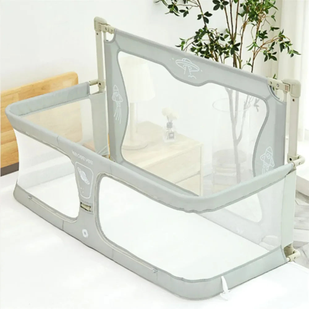 Simple Lightweight Baby Cot Dual-use Comfortable Toddler Bed Within