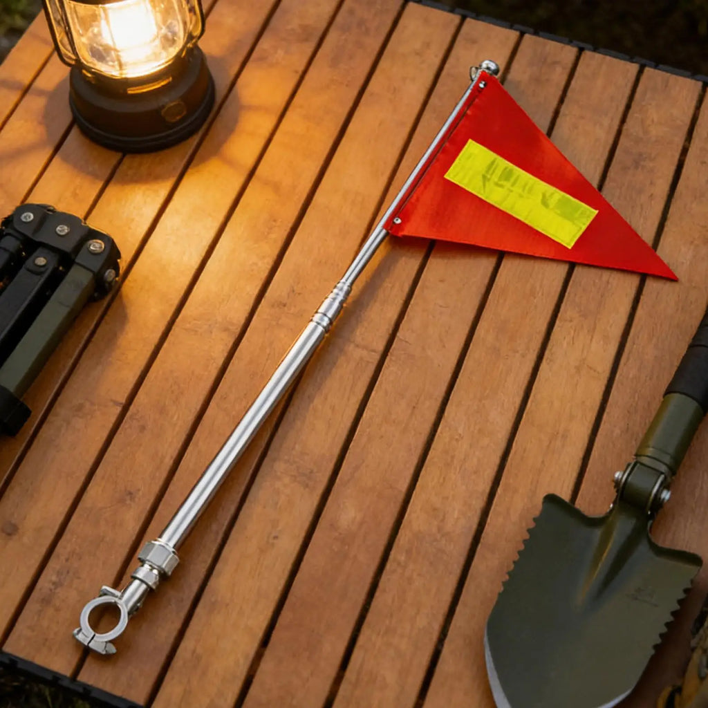 Bike Flag Tear-resistant Waterproof Retractable Pennant Reflective