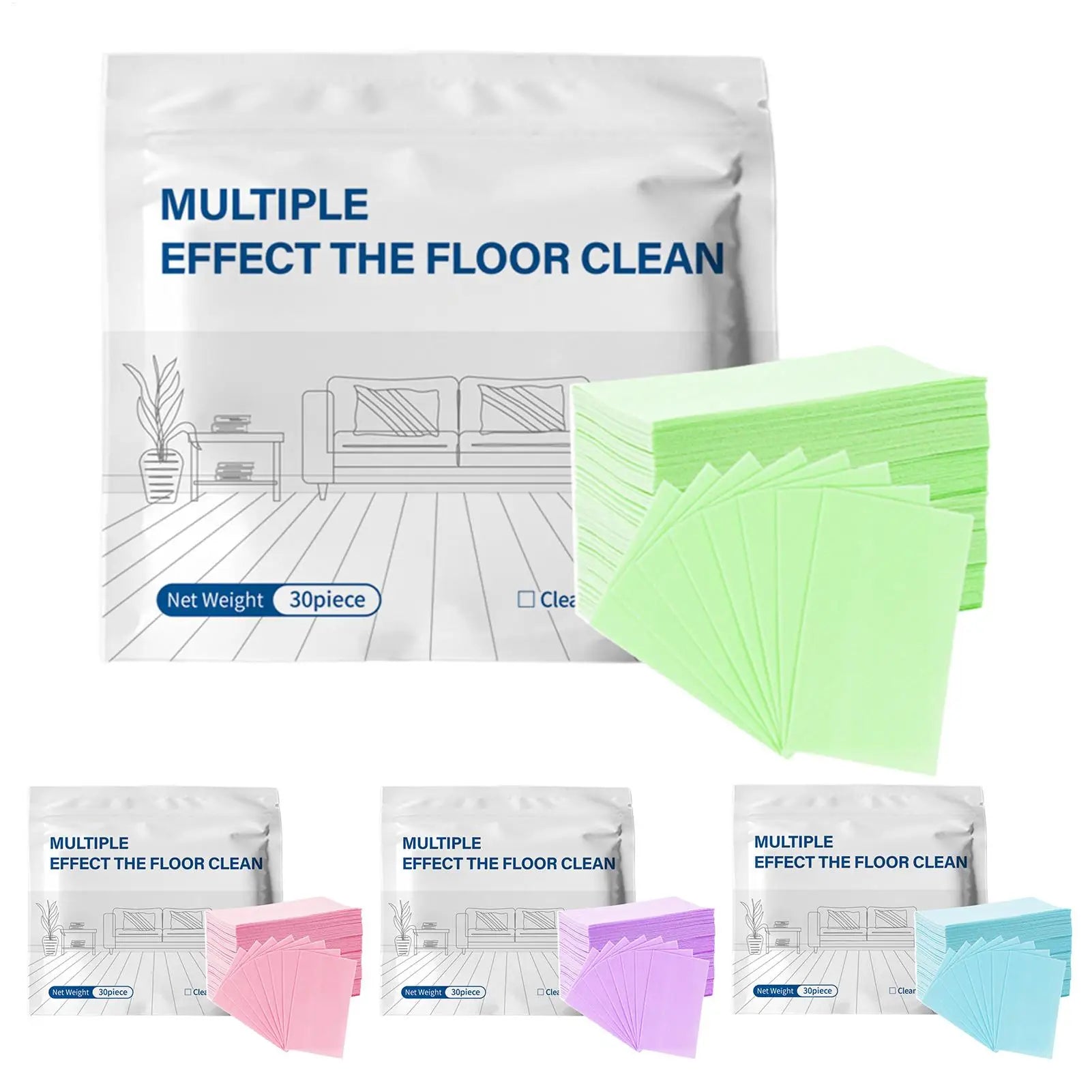 30Pcs Floor Cleaning Tablets Cleaner For Hardwood Laminate Tile & RV Walls Deodorization Shower Floor For Slippery Floor Clean Zpaxo