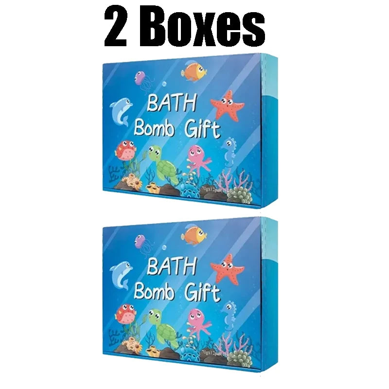 Kids Ocean-themed Bath Salts 12 Surprise Toys Organic Safe Bubble