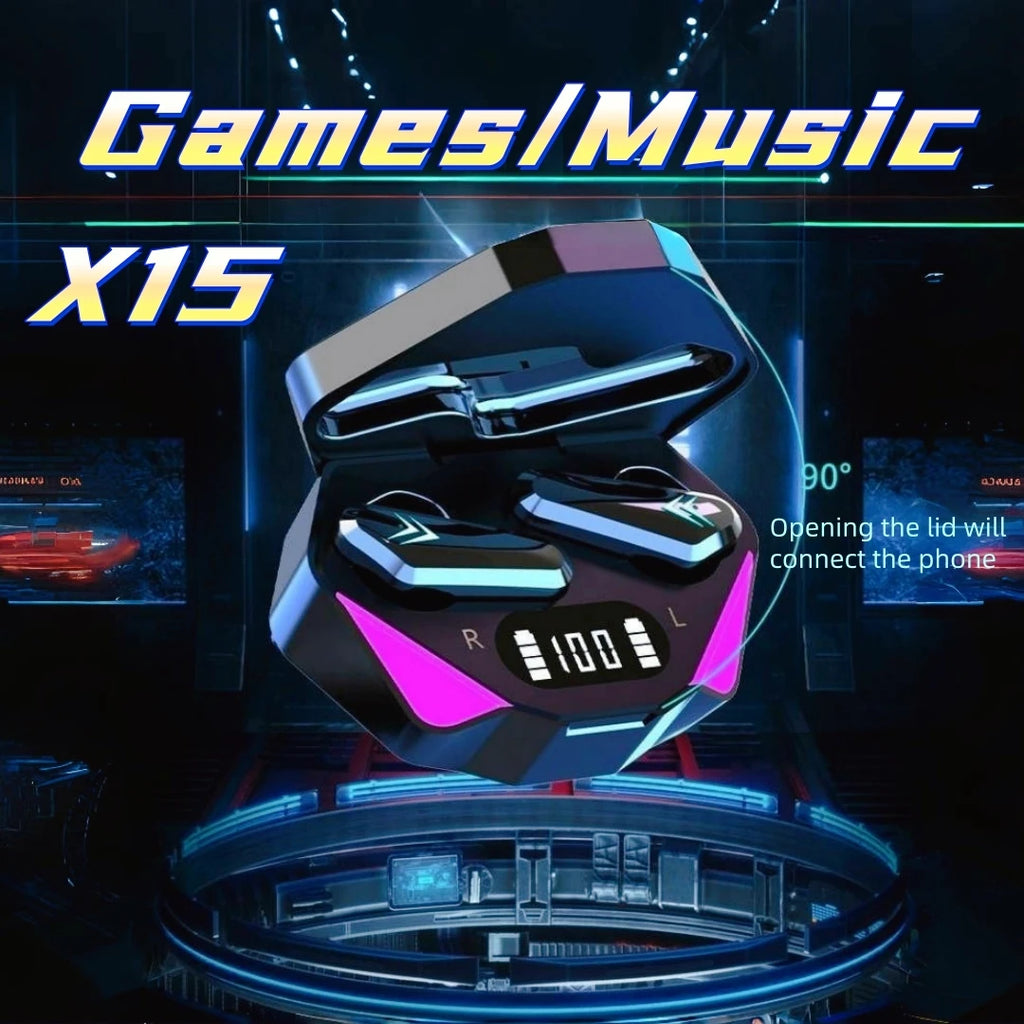 X15 Gaming Wireless Headset Good Sound Binaural Stereo Built-in