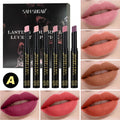 6-piece Rotating Lip Gloss Waterproof Smudge-proof Easy Apply Natural