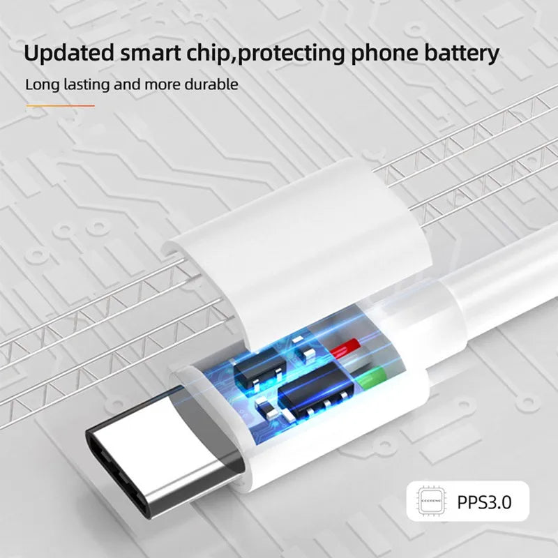 6A 120W USB C-type Ultra Fast Charging Cable Mi 13 12 Realme POCO
