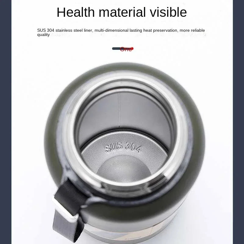 Vacuum Insulated Stainless Steel Tumbler with Rope | 500–1500ml