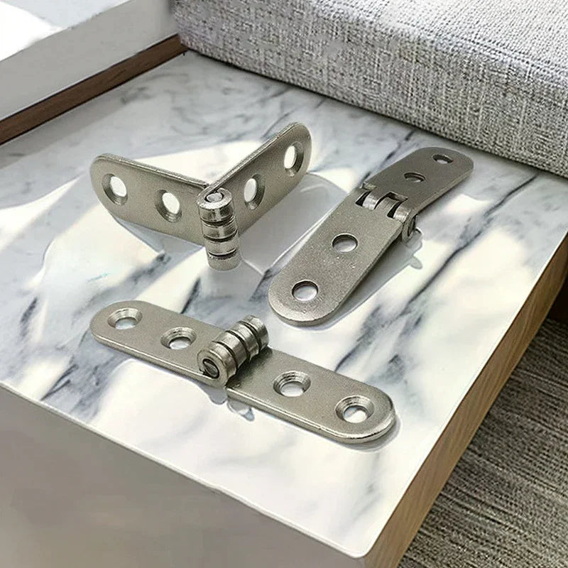 2pcs 180 Degree Foldable Hinge Flap Screw-On Hinges For Sewing Machine Cabinet Door Hinge Furniture Hardware Accessories Zpaxo