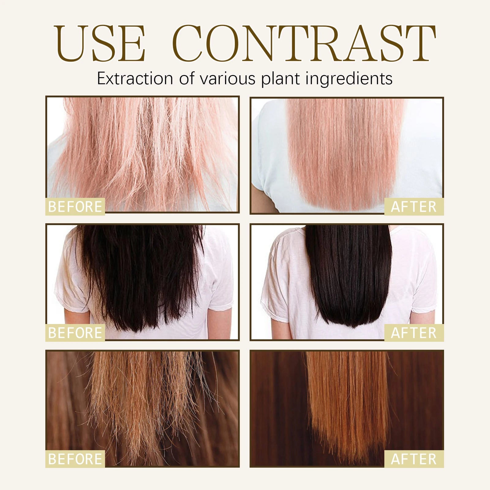 EELHOE Keratin Hair Growth Serum Natural Repair Essence Spray for Dry Curly Hair Hydrate Smooth Frizz Control Growing Hair Care Zpaxo