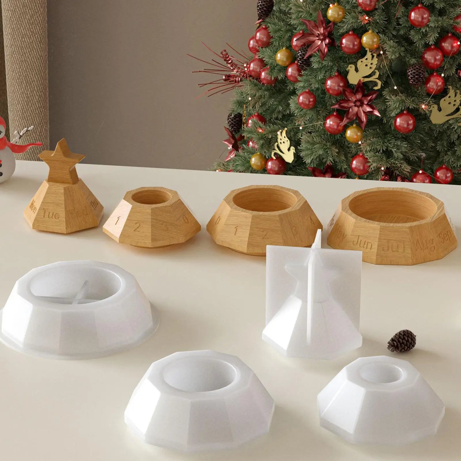Christmas Silicone Mold Beginner-friendly Reusable Mould Stacking