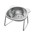 Cat Bowls Elevated Stainless Steel 15 Tilted Feeder Detachable Kitten