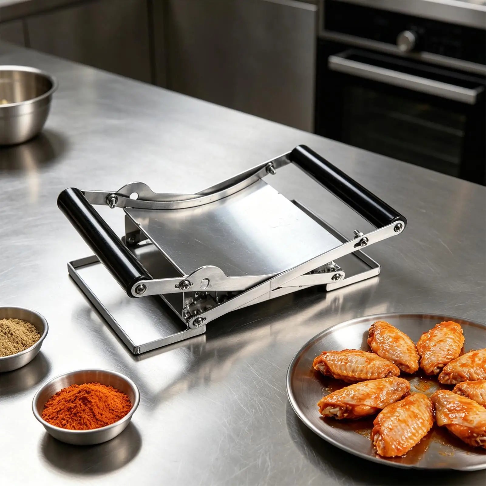 Manual Meat Tenderizer Portable Fast Cutlet Maker Stainless Steel