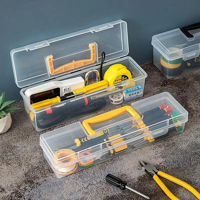 Handheld Tool Parts Storage Box Multi-compartment Organizer Sorting