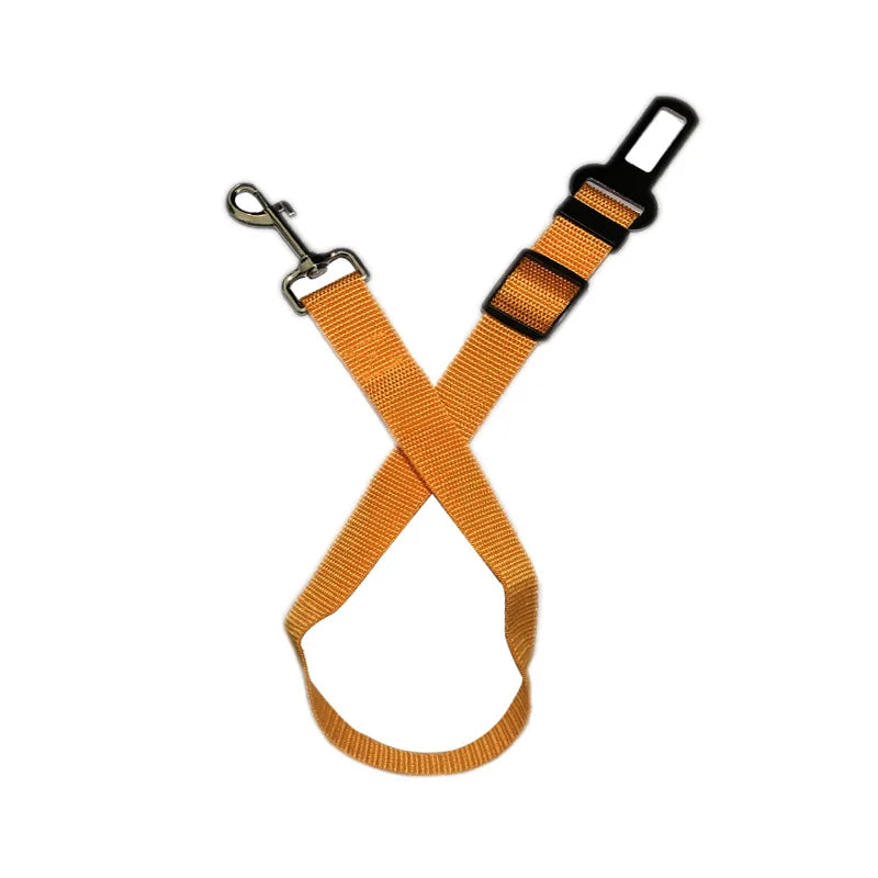 Pet Cat Dog Car Seat Belt Adjustable Safety Travel Clip Reflective Zpaxo YELLOW
