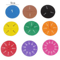 Magnetic Fraction Tiles Circles Math Disc Toy Manipulatives Vibrant