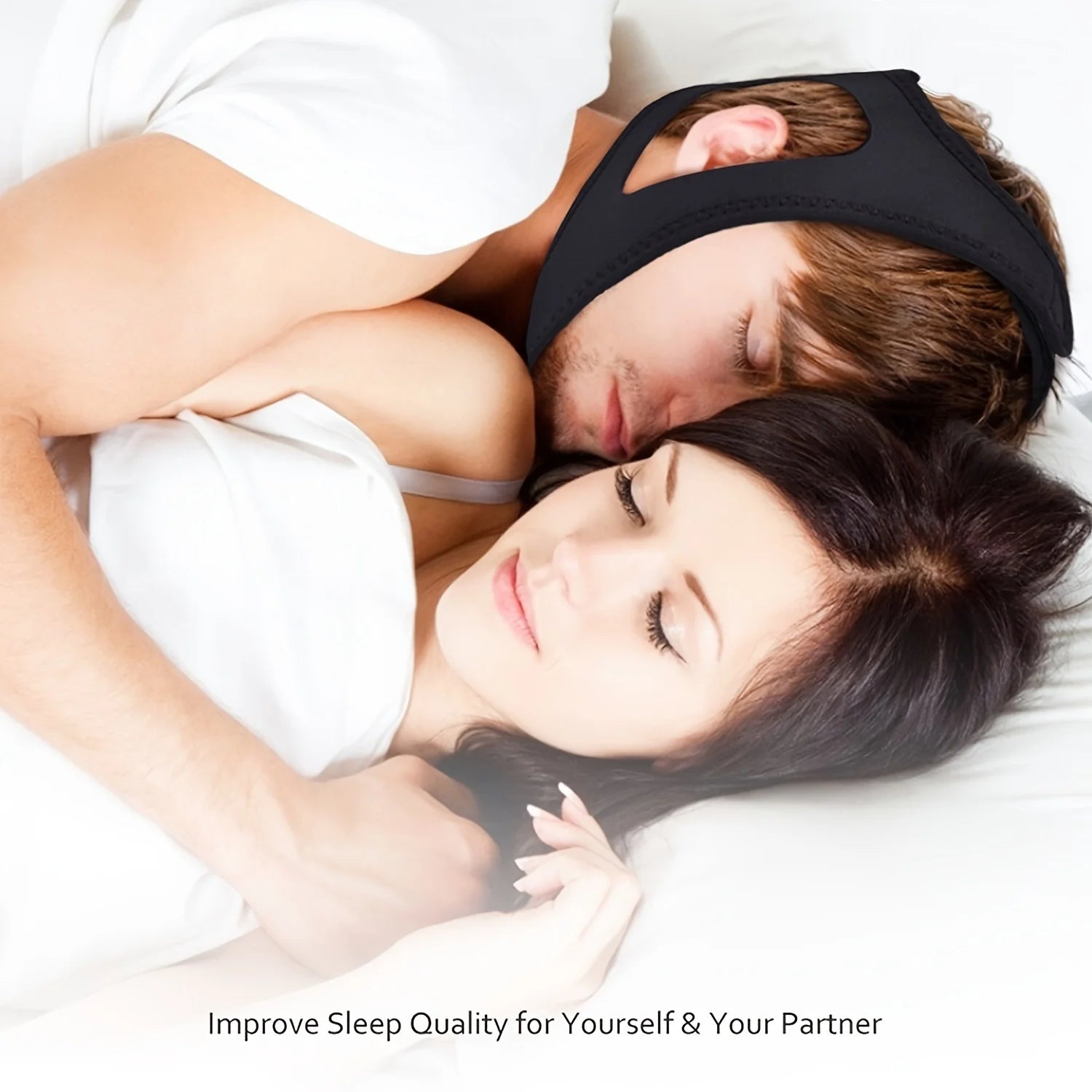 Neoprene Anti Snoring Chin Strap Stop Snore Jaw Belt Stopper Sleep