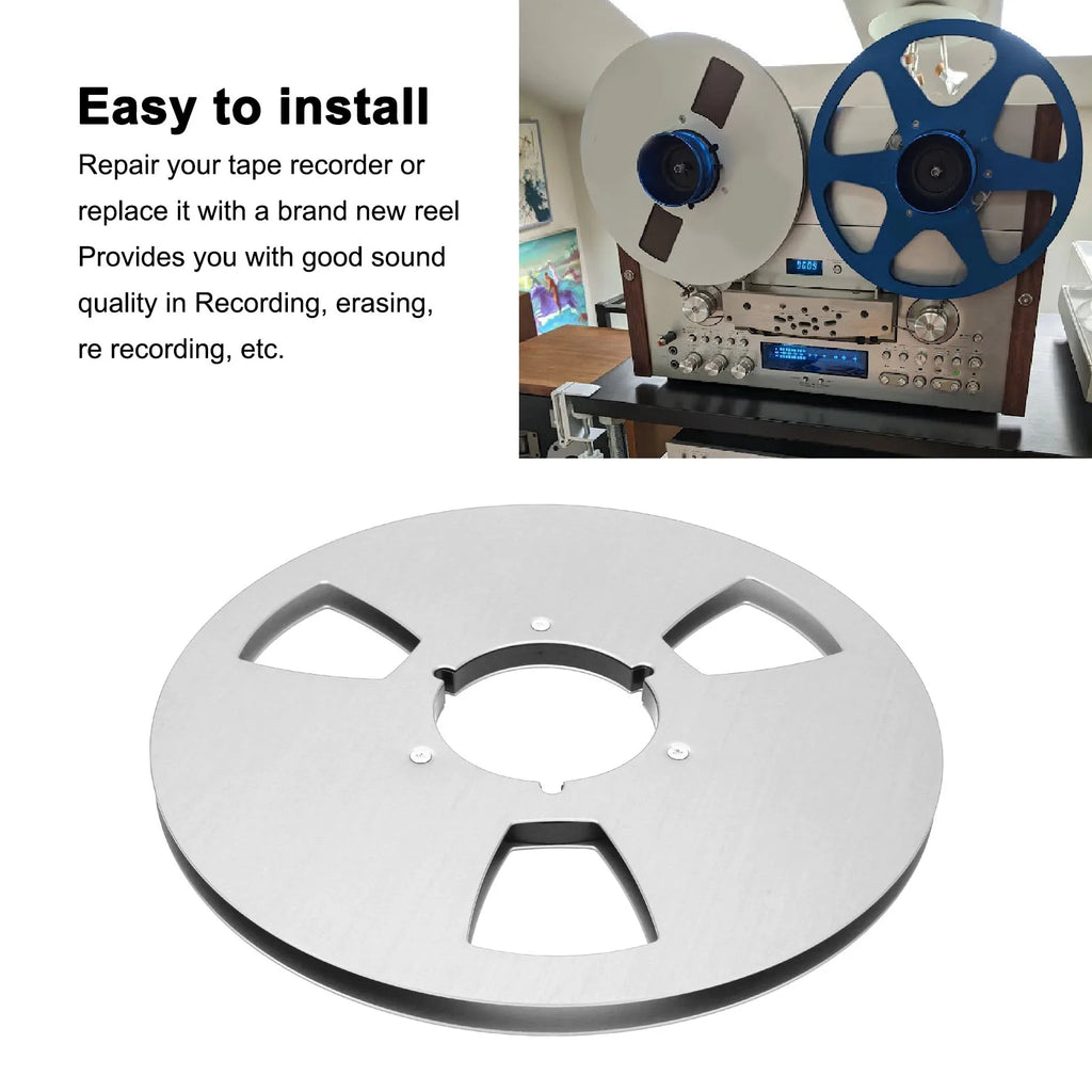 Sound Tape Empty Reel 3 Hole Strength Aluminum Alloy 1 4 Player