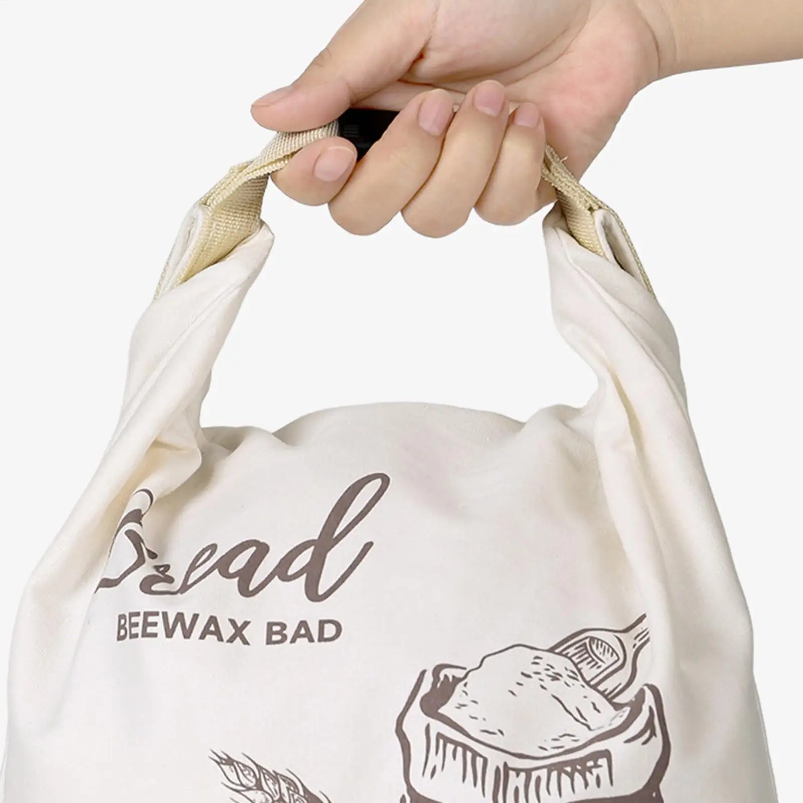 Beeswax Bread Bag Reusable Large Homemade Storage Zipper Bags Baking