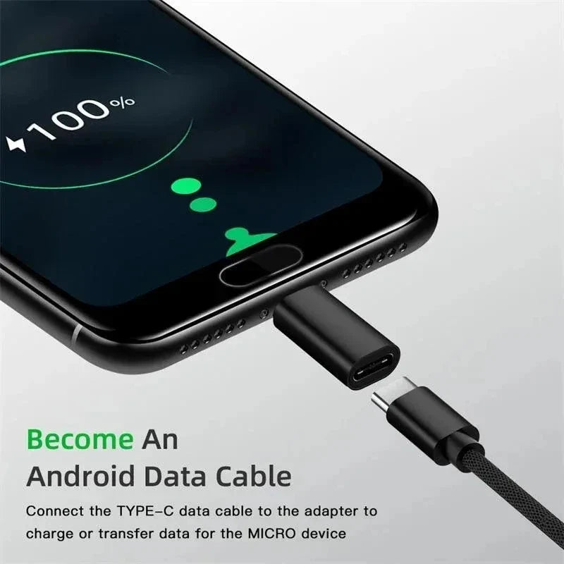 USB-C to Micro USB Adapter | Type C Female to Micro USB Male