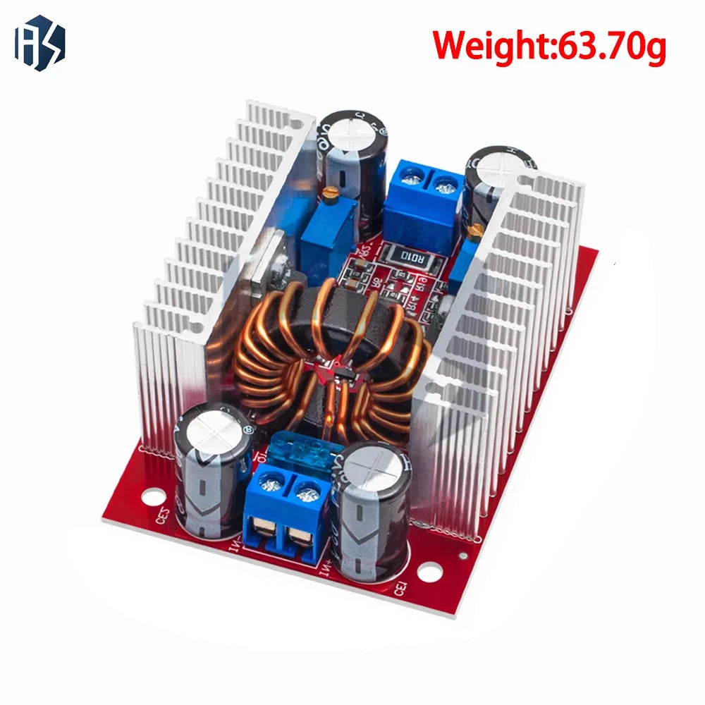 8 5-50V Input 10-60V Output 400W 15A DC-DC Step-up Boost Converter Zpaxo