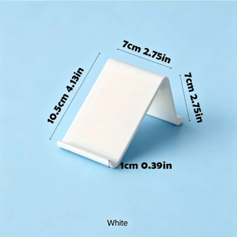 Simple White Desktop Phone Holder Portable Stand All Mobile Phones