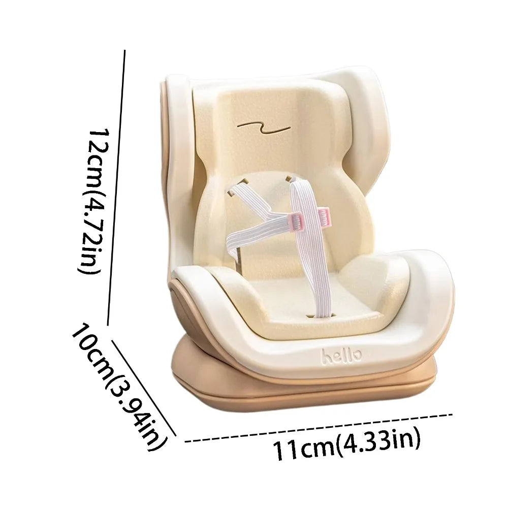Cartoon Design Car Doll Safety Seat Mini 4 Styles Plush Material Zpaxo Style A