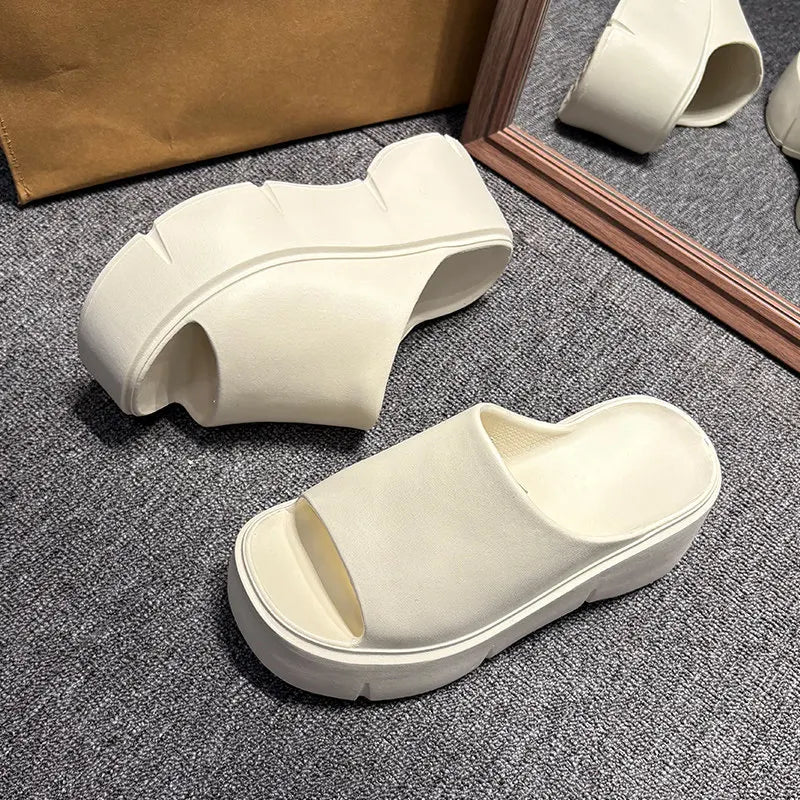 Thick Sole Sandals Women Home Platform Slippers EVA Non Slip Beach