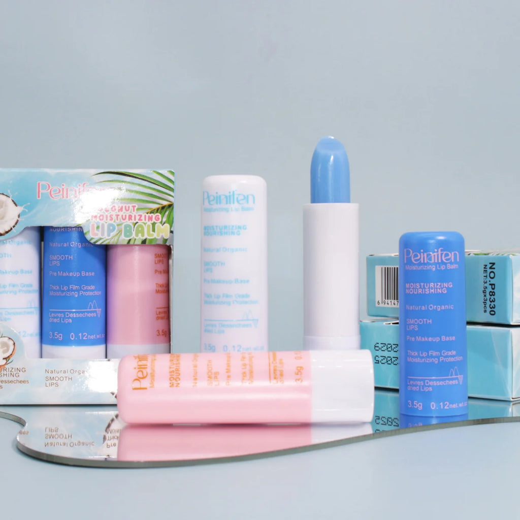 Three Pack Lip Balm Lasting Moisturizing and Moisturizing Lip Kit Zpaxo