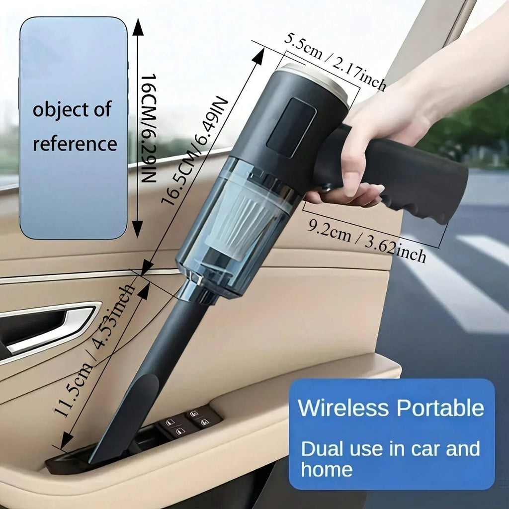 1PC Wireless Vacuum Cleaner 120W High Power Black Dual Use for Home And Car Powerful Portable Handheld Vacuum Zpaxo
