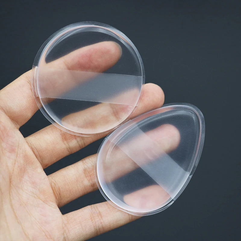Transparent Soft Silicone Puff Sponge for Cosmetic Face Foundation Easy clean Makeup tools Avoid Waste Air Cushion Powder Puff Zpaxo