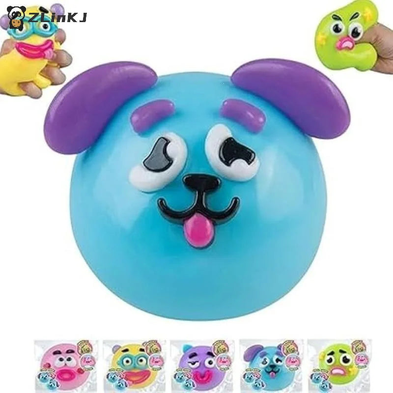 Soft Moldable Cute Slow Rise Squeeze Toys Smushers Curiosities Dog Zpaxo