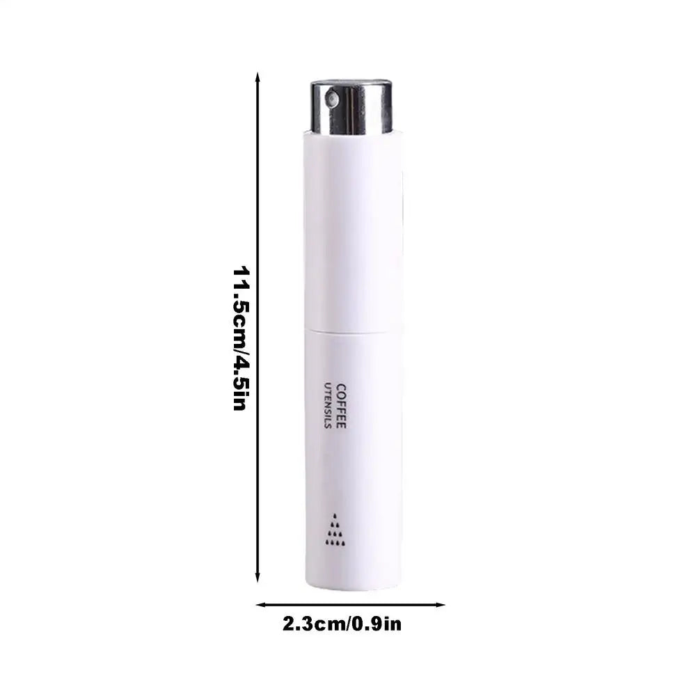 Fine Powder Spray Bottle Coffee Bean Grinder Refillable Perfume Zpaxo White
