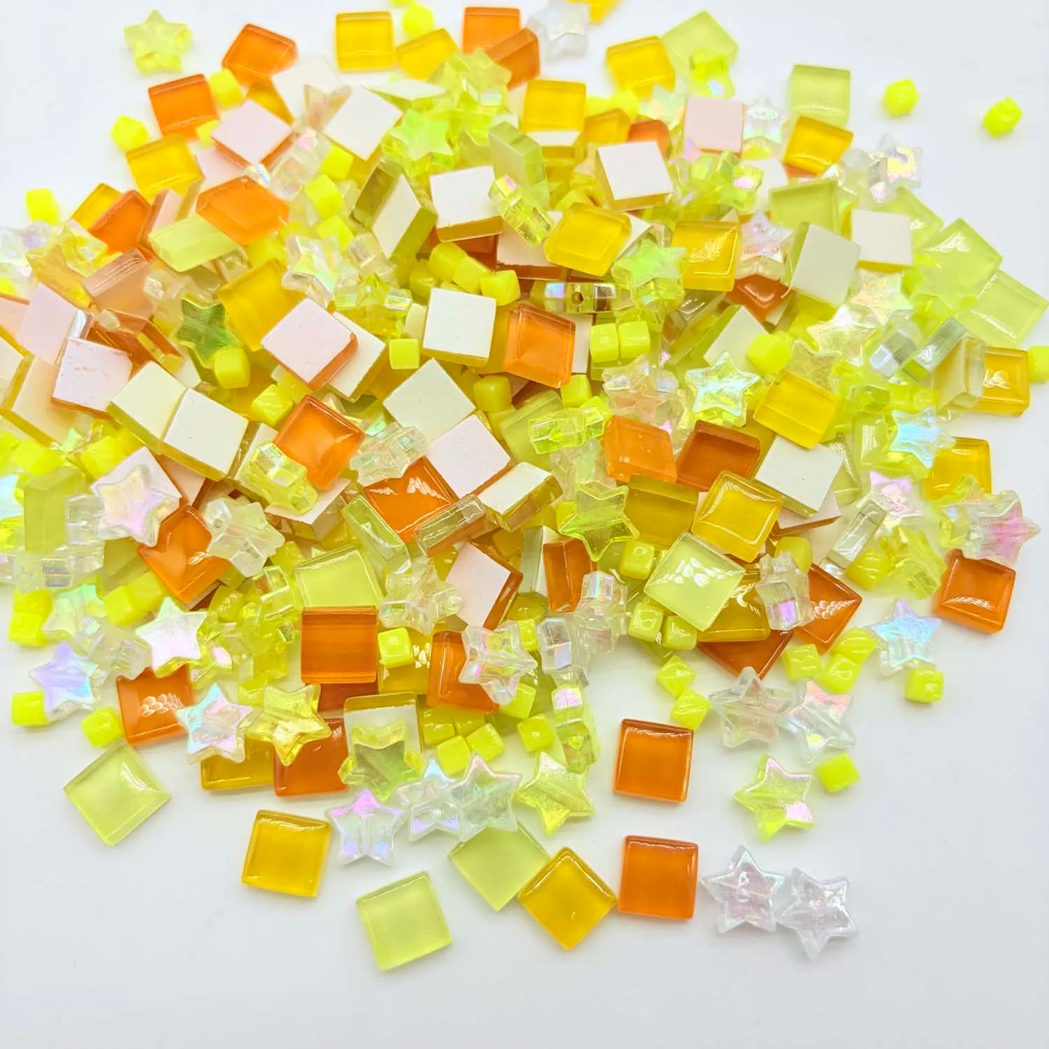 2oz Glass Mosaic Tile Set – Mixed Shapes & Colors for DIY Crafts Glass Mosaic Tiles Zpaxo