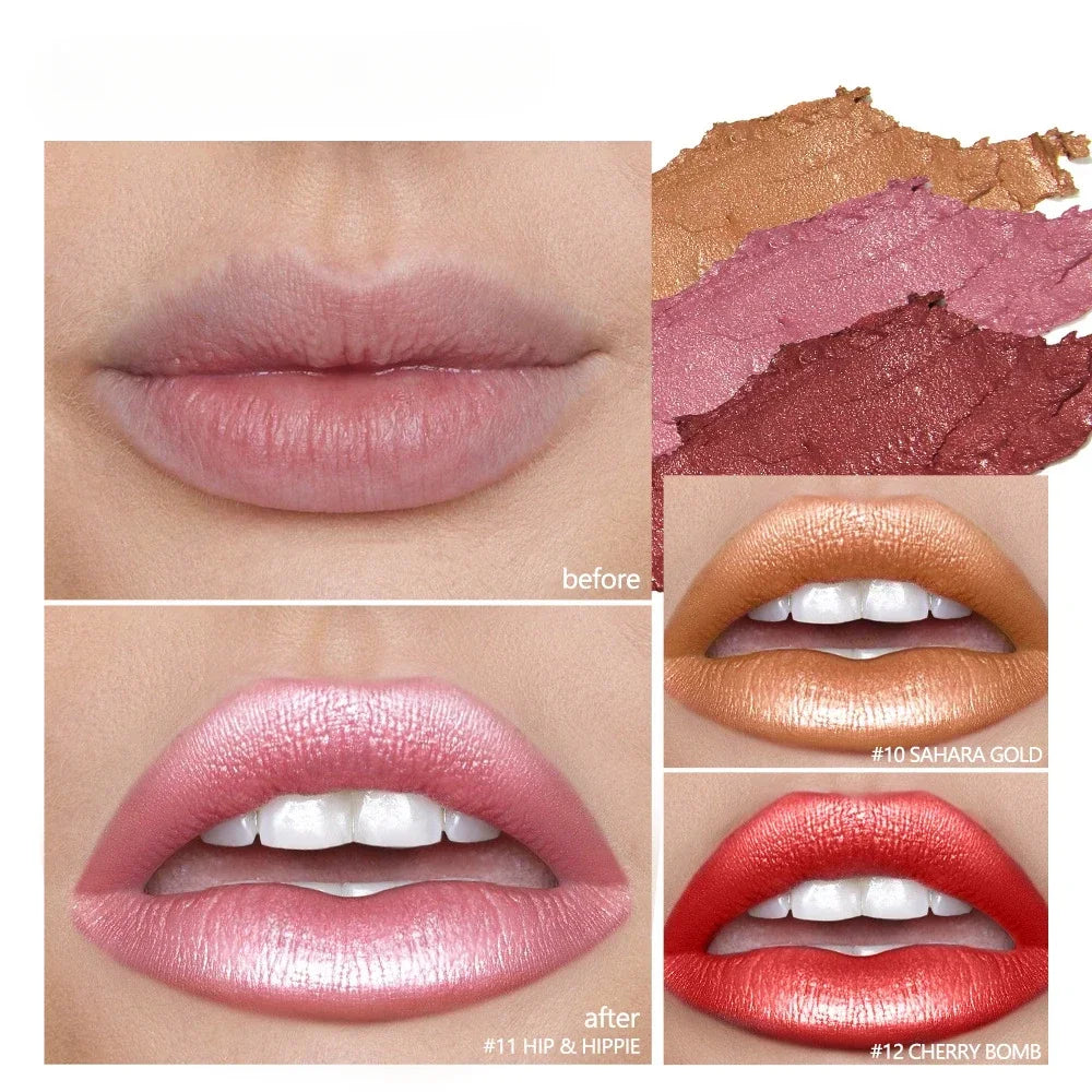 Makeup Non-sticky Non-fading Lipstick Pearlescent Long-lasting