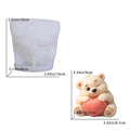 3D Bear Holding Heart Silicone Mold – Candle, Soap & Resin