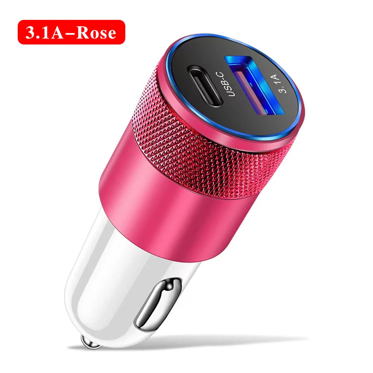 66W USB Car Charger Quick 3 0 C Fast Phone Charging Adapter Socket Zpaxo Rose