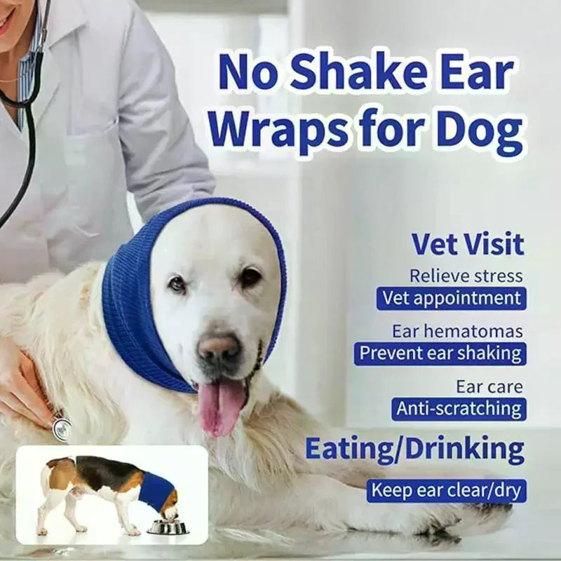 Dog Grooming Earmuff Warm Headband Ear Cover Neck Hat Noise Cancel Zpaxo