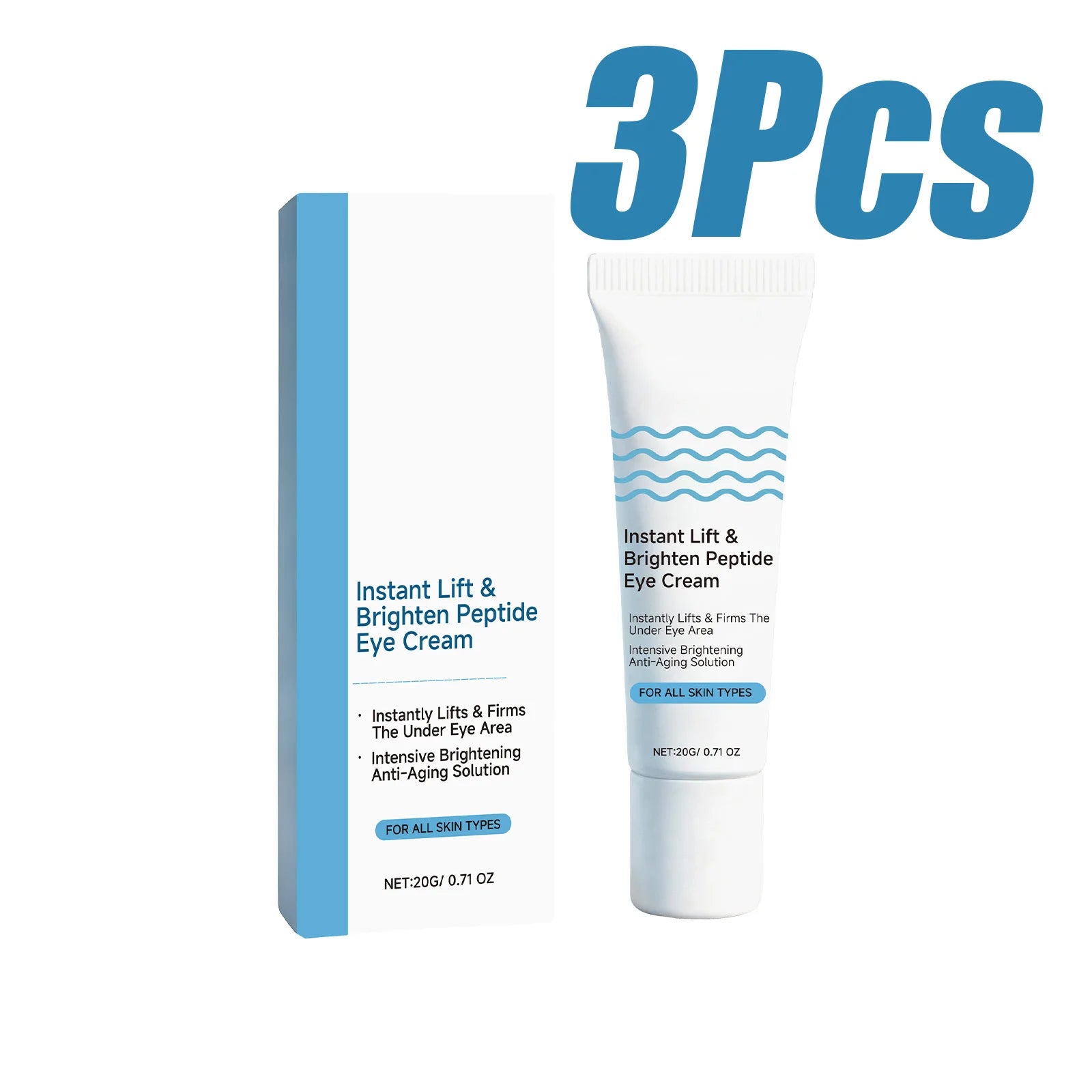 Hoygi Peptide Eye Cream – Dark Circles & Anti-Aging 20g Peptide Eye Cream Zpaxo 3 x 20g Boxed