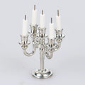 ▶1:12 Dollhouse Candle Holder Miniature Candlestick Doll Accessories Playing House Scene Model Photo Props Kidds Toy Gift Zpaxo silver