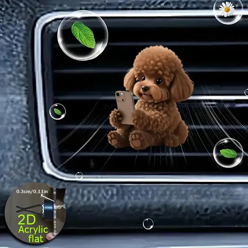 Acrylic 2D Car Vent Clip – Decorative Aromatherapy Holder
