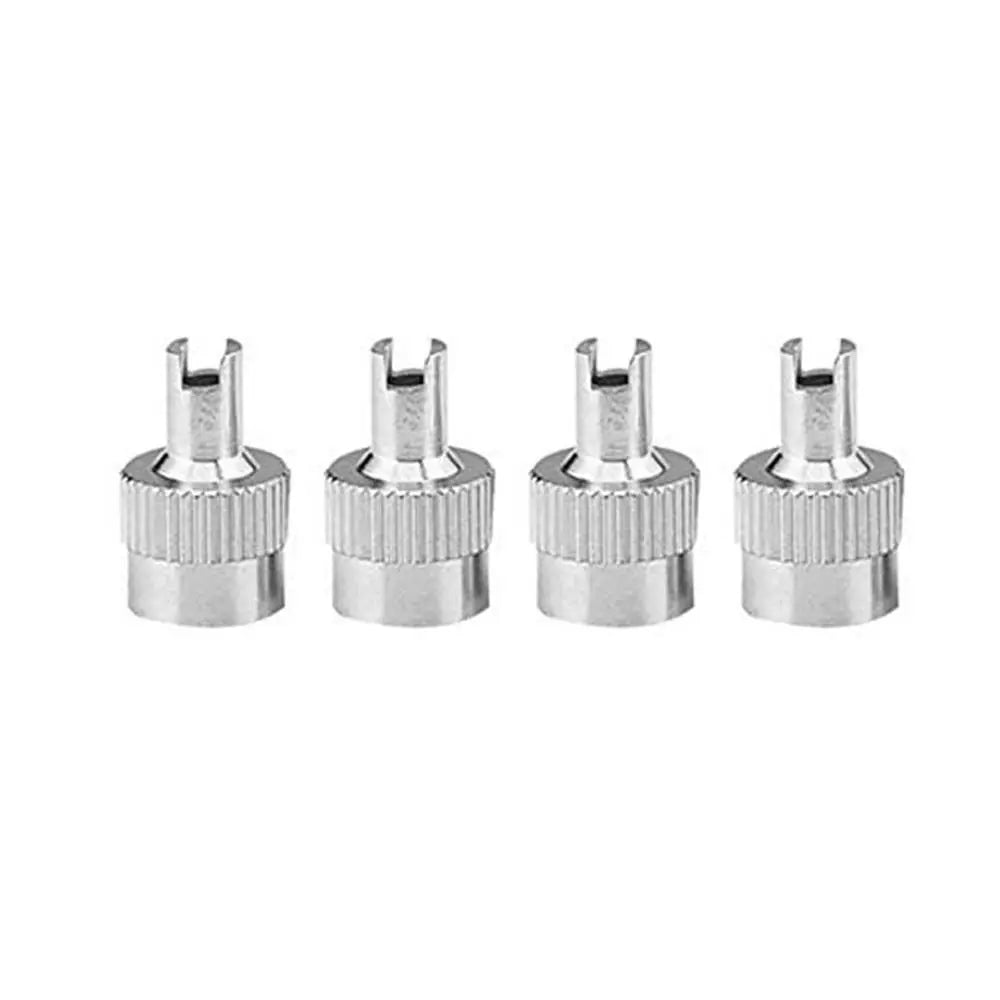 Bike Auto Replacement Parts Wheel Tires Valves Covers Tire Valve Stem Zpaxo silver