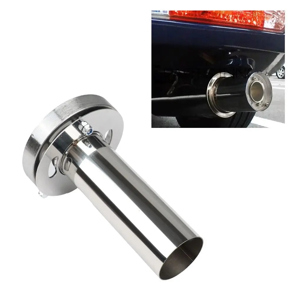 304 Stainless Steel Exhaust Muffler Tip Round Universal Tailpipe Zpaxo