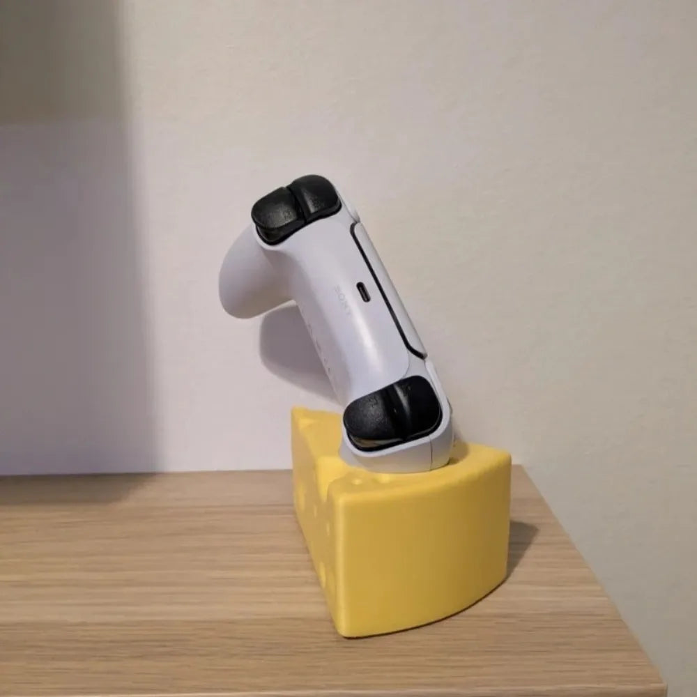 Cheese Shaped Controller Stand Fun Ps5 Desktop Accessory Decorative