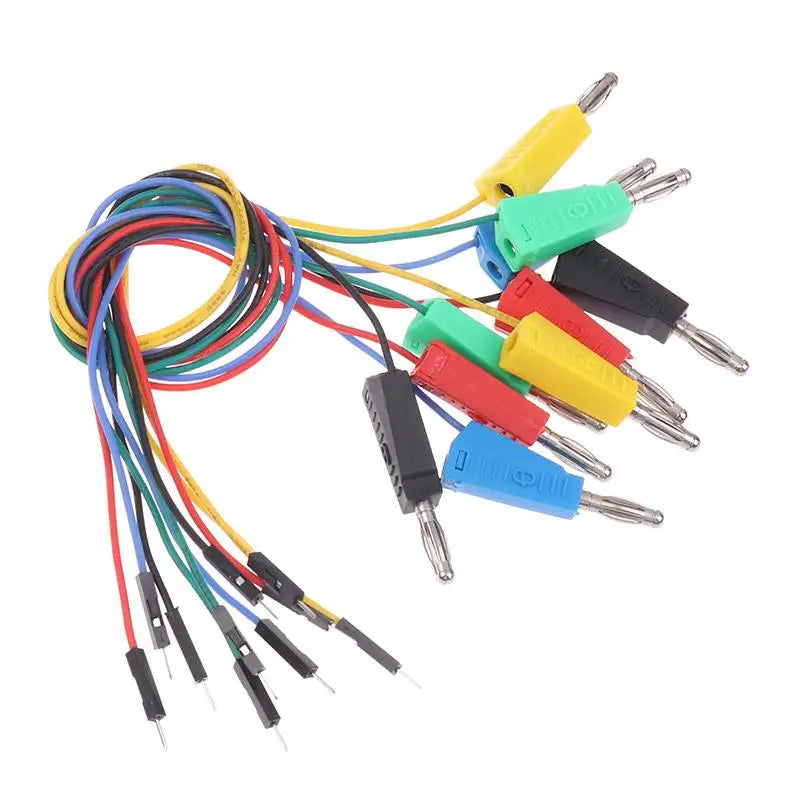 P1532 Male Stackable Banana Plug Silicone Jumper Cable 26AWG Wire Zpaxo