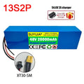 New 13S2P 48V 20000mAh Lithium Battery Pack Suitable for M365 Electric Scooter with Built-In BMS 18650 Battery Upgraded Version Zpaxo 1PCS XT30-SM