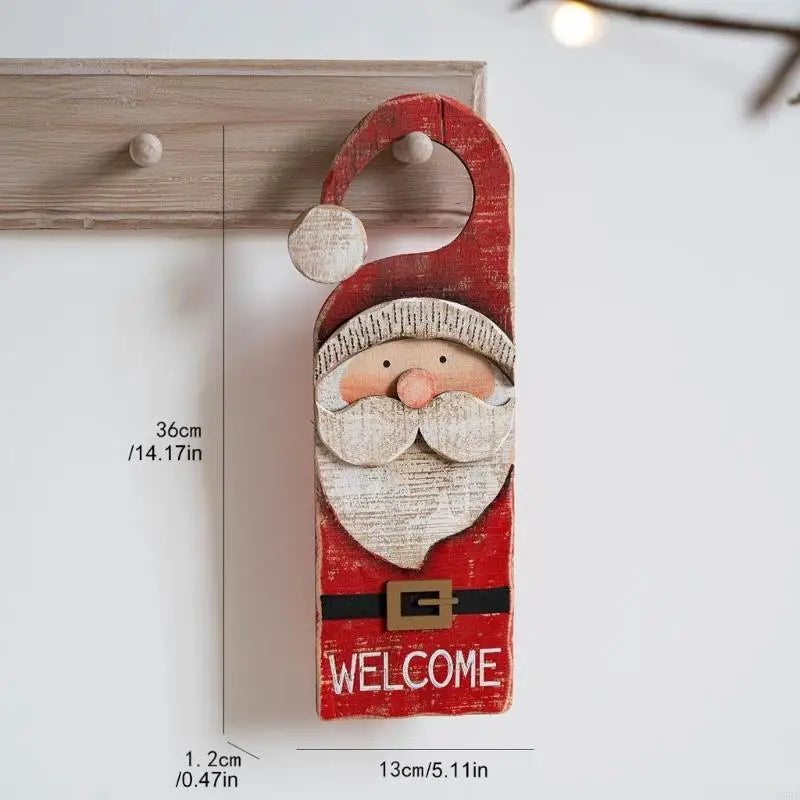 Festival Wooden Door Decoration Enhances Holiday Cheer Perfect
