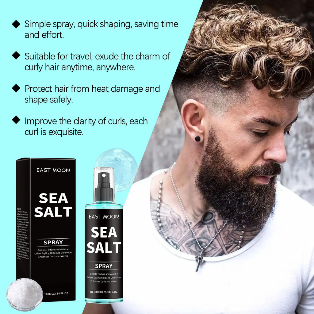 East Moon Sea Salt Hair Spray – Curl Defining & Volumizing Curl Defining Spray Zpaxo