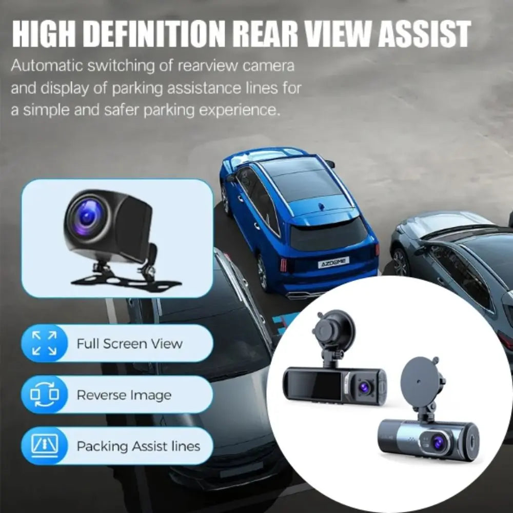 4K Ultra HD Dash Cam Starlight Night Vision WDR Dynamic Adjustment Zpaxo