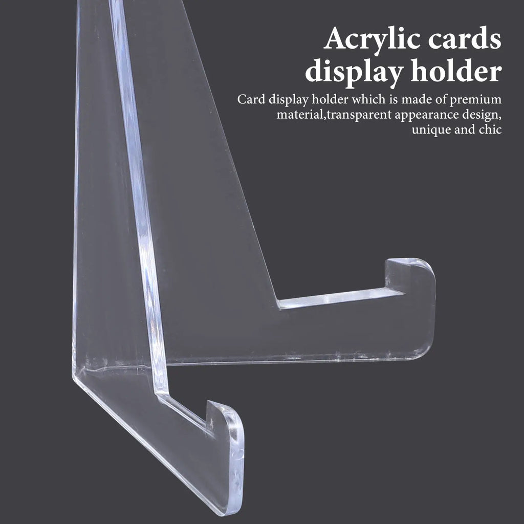 Premium Acrylic Card Display Easel Stand Transparent Decorative
